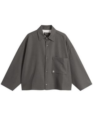Merely Made Cropped Overshirt - Gray