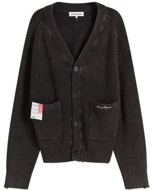 About Blank End. X Distressed Cardigan - Black