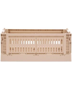 Hay Small Recycled Colour Crate - Natural