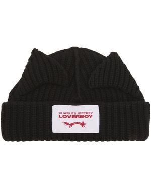 Charles Jeffrey Chunky Ears Beanie - Black
