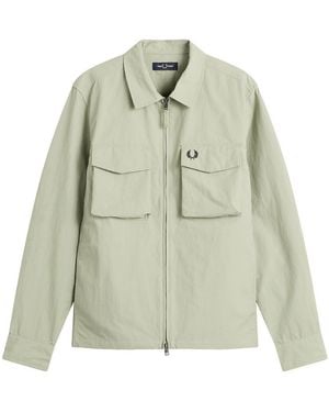 Fred Perry Ripstop Pocket Overshirt - Green
