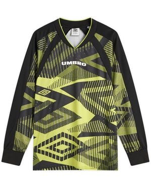 Umbro Printed Long Sleeve Jersey - Green