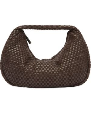 St. Agni Lattice Weave Mini Bon Bon Bag - Brown