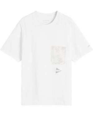 and wander End. X Print Pocket T-Shirt - White