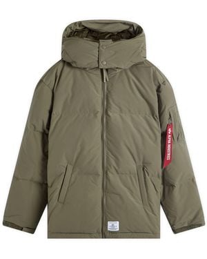 Alpha Industries Puffer Parka Jacket - Green