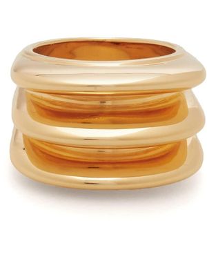 Missoma Triple Ridge Ring - Metallic