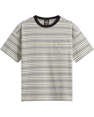 FRIZMWORKS Horizon Stripe T-Shirt - Grey