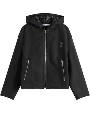 Acne Studios Overia Drap Wool Blend Blouson - Black