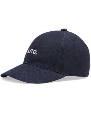 A.P.C. Charlie Logo Cap - Blue