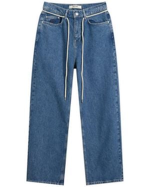 About Blank Straight Leg Denim Jeans - Blue
