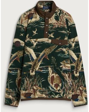 Polo Ralph Lauren Pullover Duck Fleece Jacket - Green