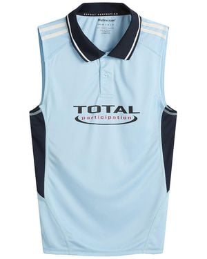 Martine Rose Shrunken Stretch Football Vest - Blue