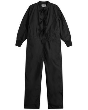 Beams Boy Medical Bow Jumpsuit - Black