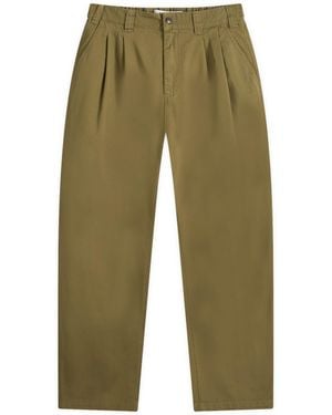 POLAR SKATE Railway Chino Trousers - Green