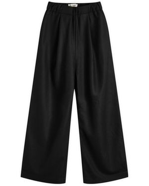 Rohe Rohe Elasticated Wide Leg Trousers - Black
