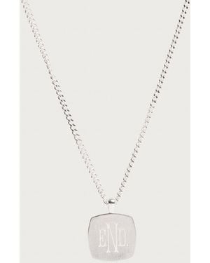 END. Signet Pendant - White