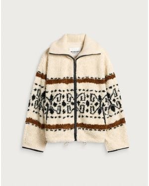 Isabel Marant Étoile Lijka Fleece Jacket - Natural
