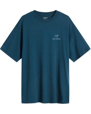 Arc'teryx Kragg Sl Cotton Bird Word T-Shirt - Blue