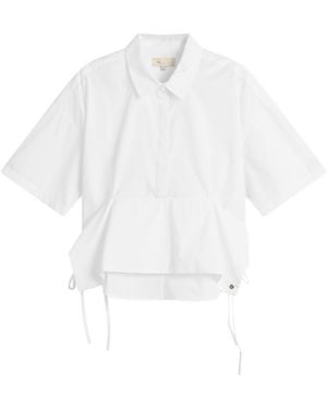 Stel Side Tie Up Shirt - White
