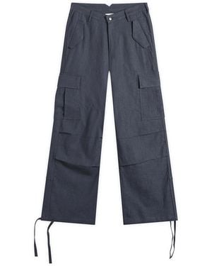 Rhude Linen Parachute Pant - Blue