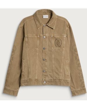 Drole de Monsieur Patch Pocket Denim Jacket - Natural