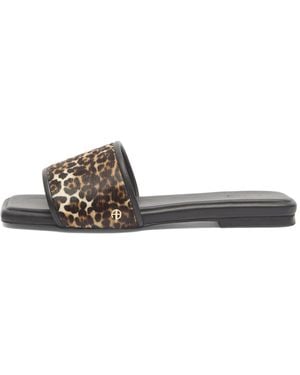 Anine Bing Ria Slides - Brown