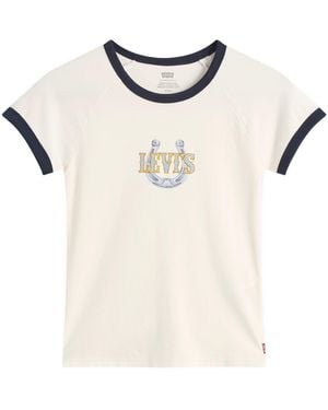 Levi's Horseshoe Raglan T-Shirt - White