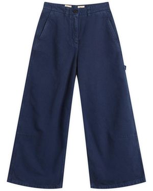 Girls Of Dust Atlantide Canvas Chino Trousers - Blue