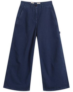 Girls Of Dust Atlantide Canvas Chino Pants - Blue