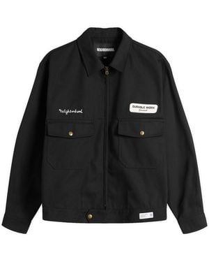 Neighborhood Zip Work Jacket - Black