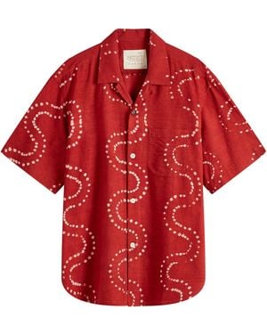 Kardo Ronen Natural Dyed Vacation Shirt - Red