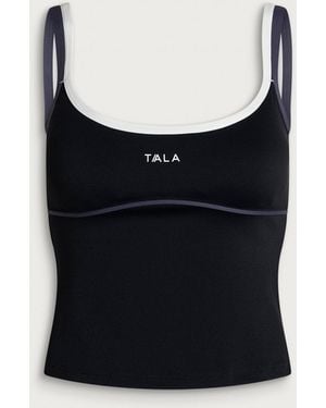 Tala Skinluxe Contrast Double Strap Vest - Black