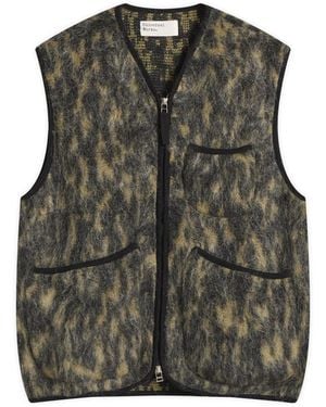 Universal Works Dolce Fleece Zip Gilet - Grey