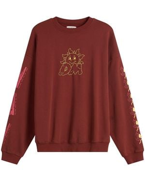 Damson Madder Sundried Washing Line Sweatshirt - Red