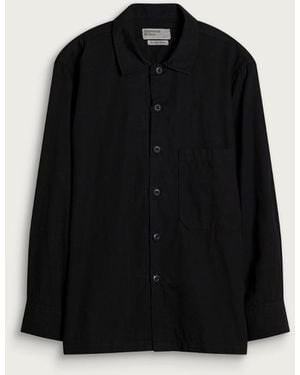 Universal Works Slub Shirting Fatigue Shirt - Black