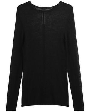 Rick Owens Fine Knit Dennis Sheer Top - Black