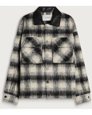 Entire studios Fjord Alpaca Check Shirt Jacket - Multicolor