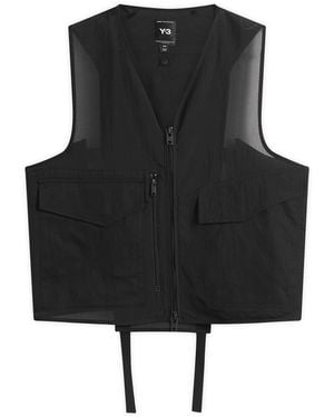 Y-3 Mesh Running Vest - Black