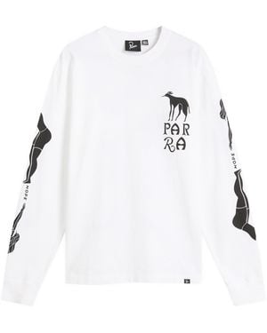 by Parra Dog Training Long Sleeve T-Shirt - White