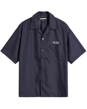 Neighborhood Solid Hawaiian Shirt - Blue