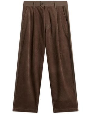 Merely Made Wide Leg Cord Pants - Brown
