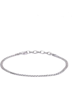 Serge Denimes Flat Cuban Bracelet - White