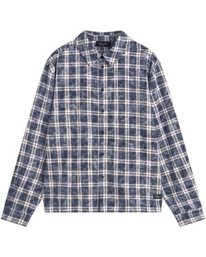 Dime Plaid Flannel Shirt - Blue