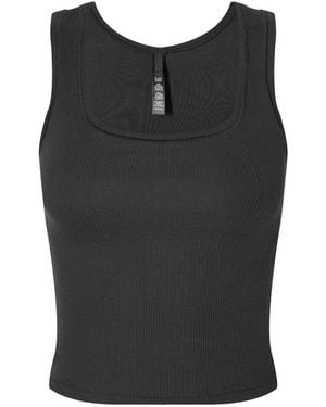 Skims Cotton Rib Tank - Black