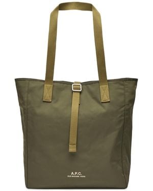 A.P.C. Cabas Archive Tote Bag - Green