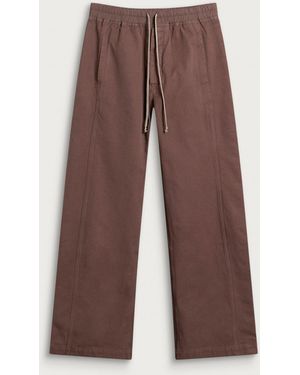 Rick Owens Wide Pusher Pants - Brown