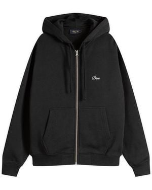Dime Cursive Zip Hoodie - Black