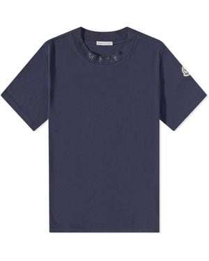 Moncler logo collar t shirt new arrivals