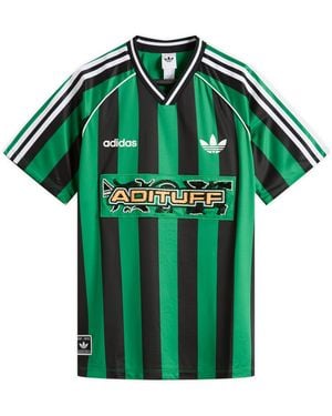 adidas Striped Jersey - Green