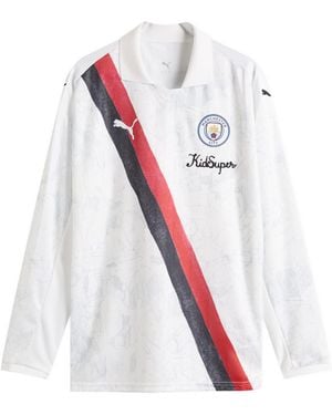 PUMA X Kidsuper Mcfc Long Sleeve Retro Home Jersey - White